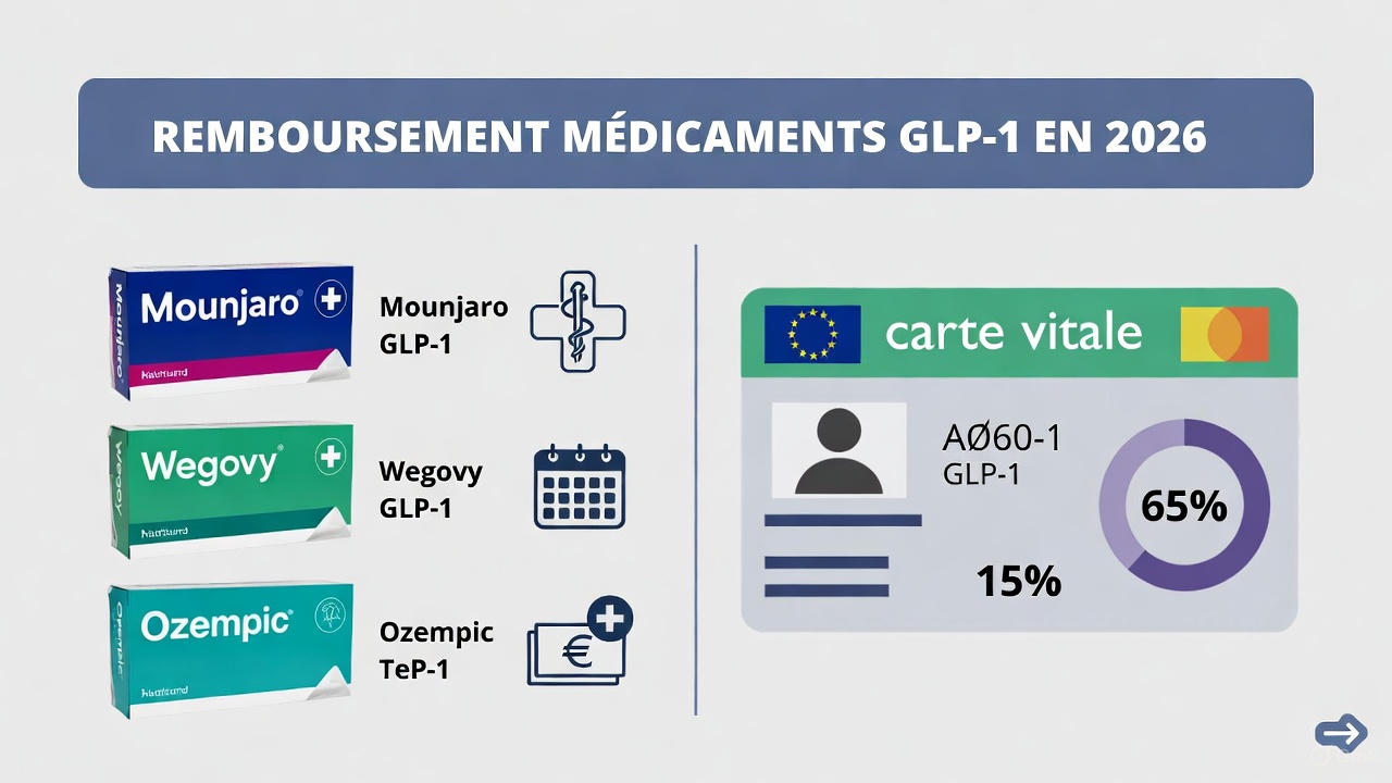 Remboursement GLP-1 2026 : Guide Complet par Médicament et Mutuelle